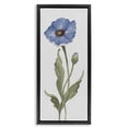 thumbnail image 1 of Stupell Industries Transitional Blooming Blue Poppy Black Floating Frame Canvas Art, 11 x 25, by Elizabeth Medley, 1 of 8
