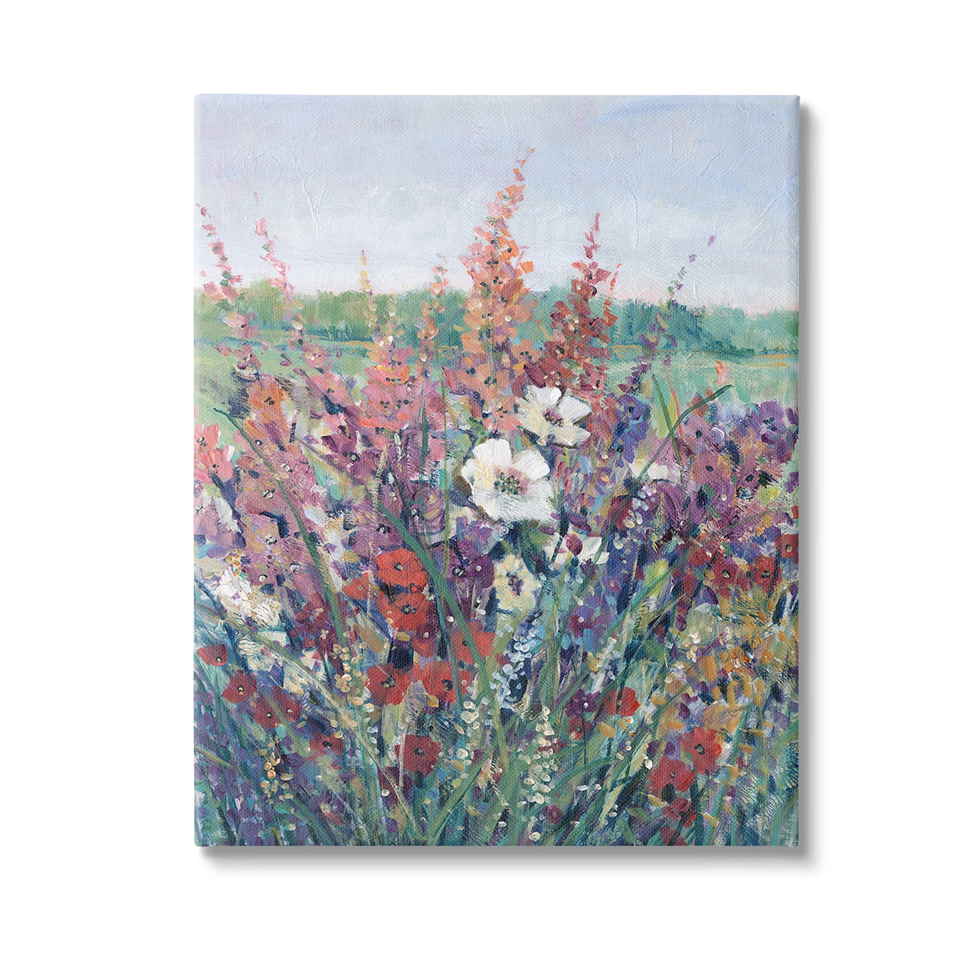 Stupell Industries Blooming Country Botanicals Botanical & Floral Painting Gallery Wrapped Canvas Art Print Wall Art, 16 x 20