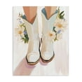 thumbnail image 1 of Stupell Industries Modern Blooming Cowgirl Boots Canvas Art, 16 x 20, by The Prints Vibe, 1 of 8