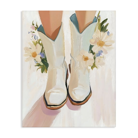 Stupell Industries Modern Blooming Cowgirl Boots Canvas Art, 16 x 20, by The Prints Vibe