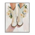 thumbnail image 1 of Stupell Industries Modern Blooming Cowgirl Boots Gray Framed Giclee Art, 16 x 20, by The Prints Vibe, 1 of 8