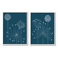 thumbnail image 1 of Stupell Industries Blooming Dandelions Line Drawing Graphic Art White Framed Art Print Wall Art, Set of 2, Design by Alicia Longley, 1 of 7