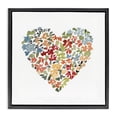 thumbnail image 1 of Stupell Industries Bohemian Blooming Earth Tone Heart Black Floating Frame Canvas Art, 18 x 18, by Lanie Loreth, 1 of 8