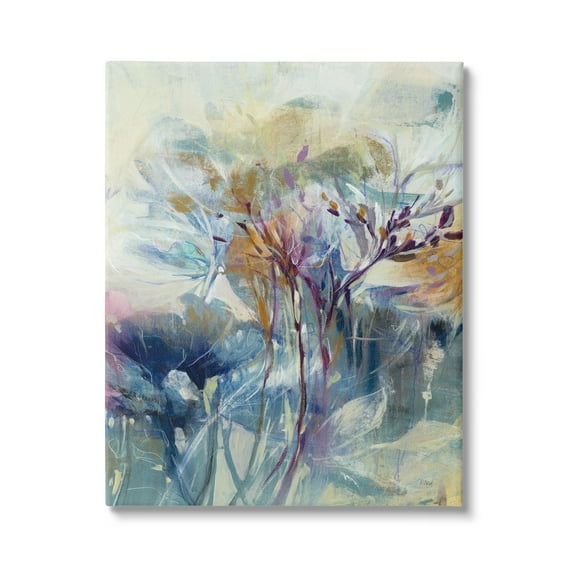 Stupell Industries Blooming Floral Blossoms Layered Botanical Outline Painting Painting Gallery Wrapped Canvas Print Wall Art, Design by K. Nari