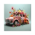 thumbnail image 1 of Stupell Industries Blooming Florals Antique Car Transportation Painting Gallery Wrapped Canvas Art Print Wall Art, 30 x 30, 1 of 8