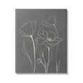 thumbnail image 1 of Stupell Industries Blooming Flower Buds Casual Grey Line Doodle Graphic Art Gallery Wrapped Canvas Print Wall Art, Design by Elizabeth Medley, 1 of 7
