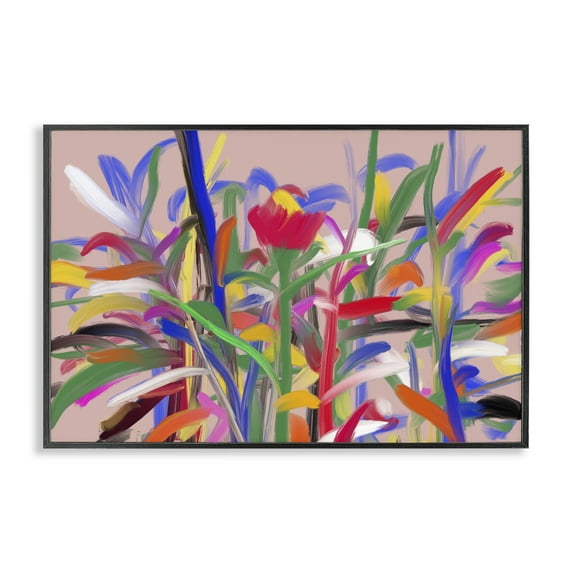 Stupell Industries Blooming Garden Expression Black Framed Giclee Art design by Atelier Posters, 20 x 30