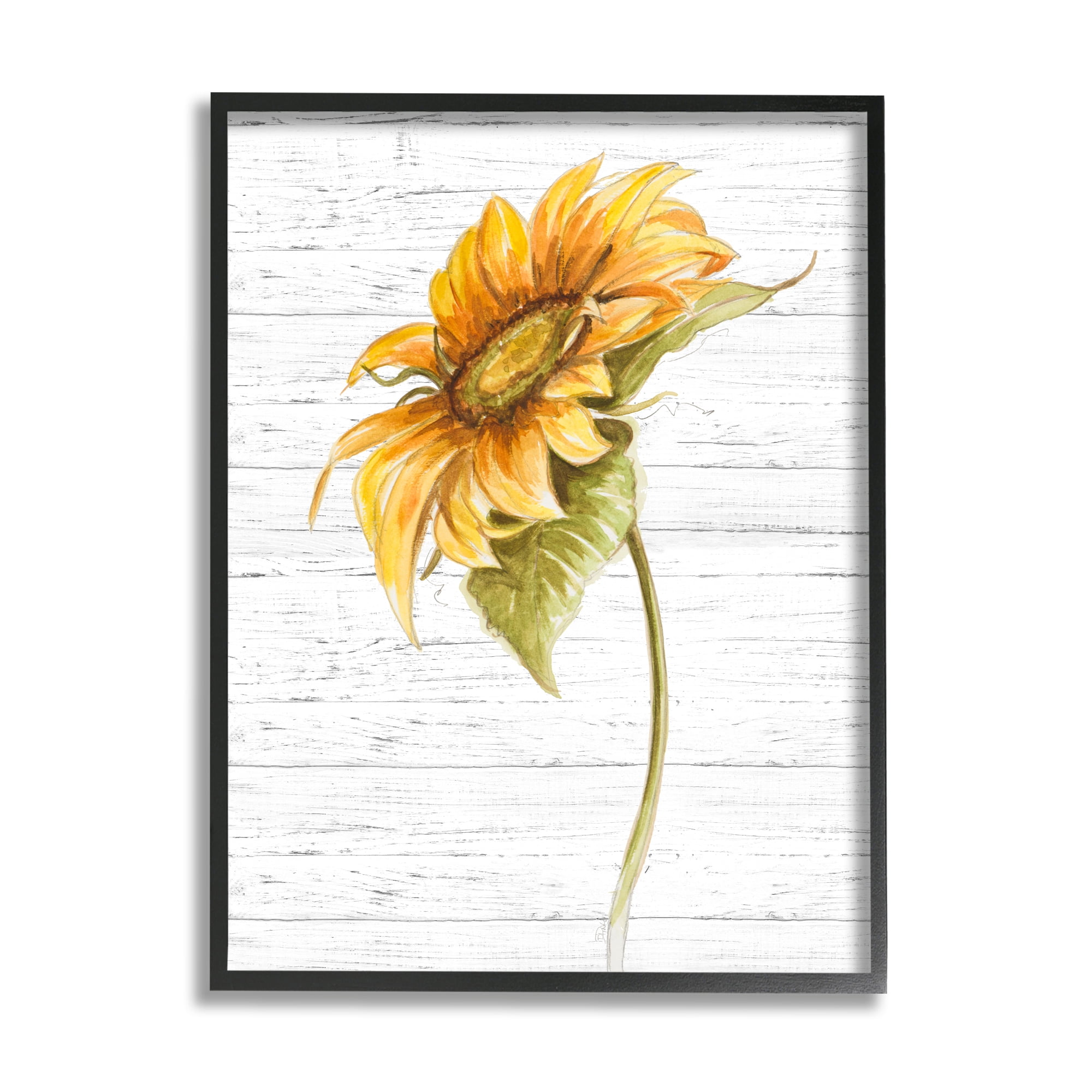 Stupell Industries Blooming Garden Sunflower Yellow Floral Country Pattern, 11 x 14, Designed by Patricia Pinto
