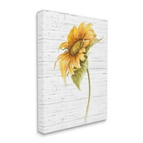Stupell Industries Blooming Garden Sunflower Yellow Floral Country Pattern, 24 x 30, Designed by Patricia Pinto