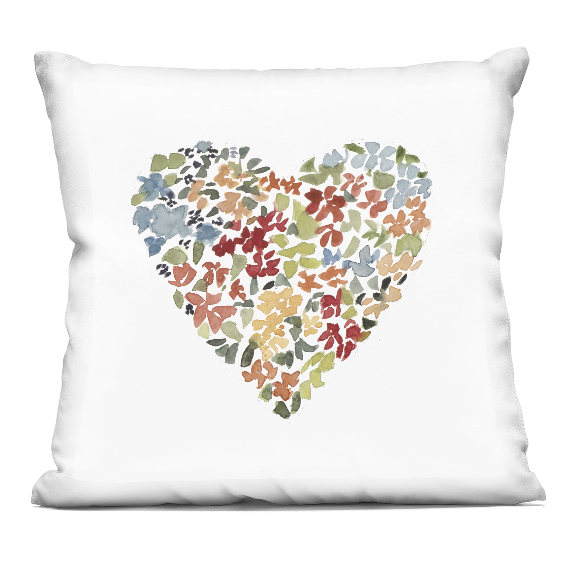 Stupell Industries Blooming Heart Petals Decorative Printed Throw Pillow, design by Lanie Loreth