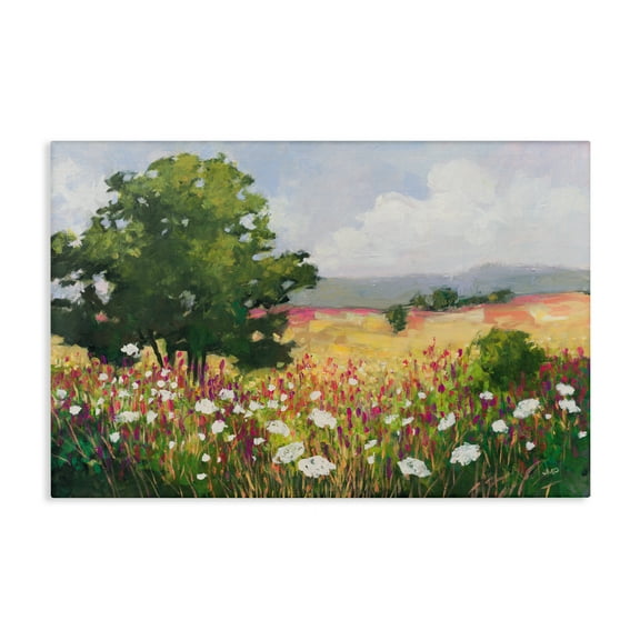 Stupell Industries Blooming Horizon Countryside Canvas Wall Art design by Julia Purinton, 24 x 36