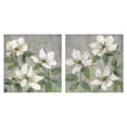 thumbnail image 1 of Stupell Industries Shabby Chic Blooming Ivory Magnolias 2pc Canvas Art Set, 17 x 17 each, by Sally Swatland, 1 of 7