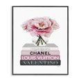 thumbnail image 1 of Stupell Industries Contemporary Pink Florals on Fashion Books Black Framed Giclee Art, 11 x 14, by Amanda Greenwood, 1 of 7