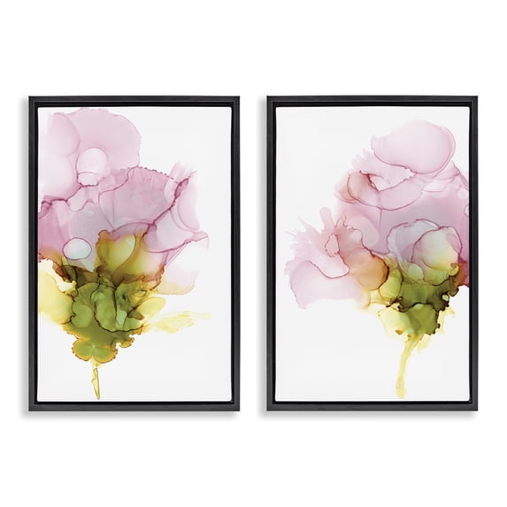 Stupell Industries Contemporary Black 2pc Floating Frame Art Set, 17 x 25 each, by Jennifer Goldberger