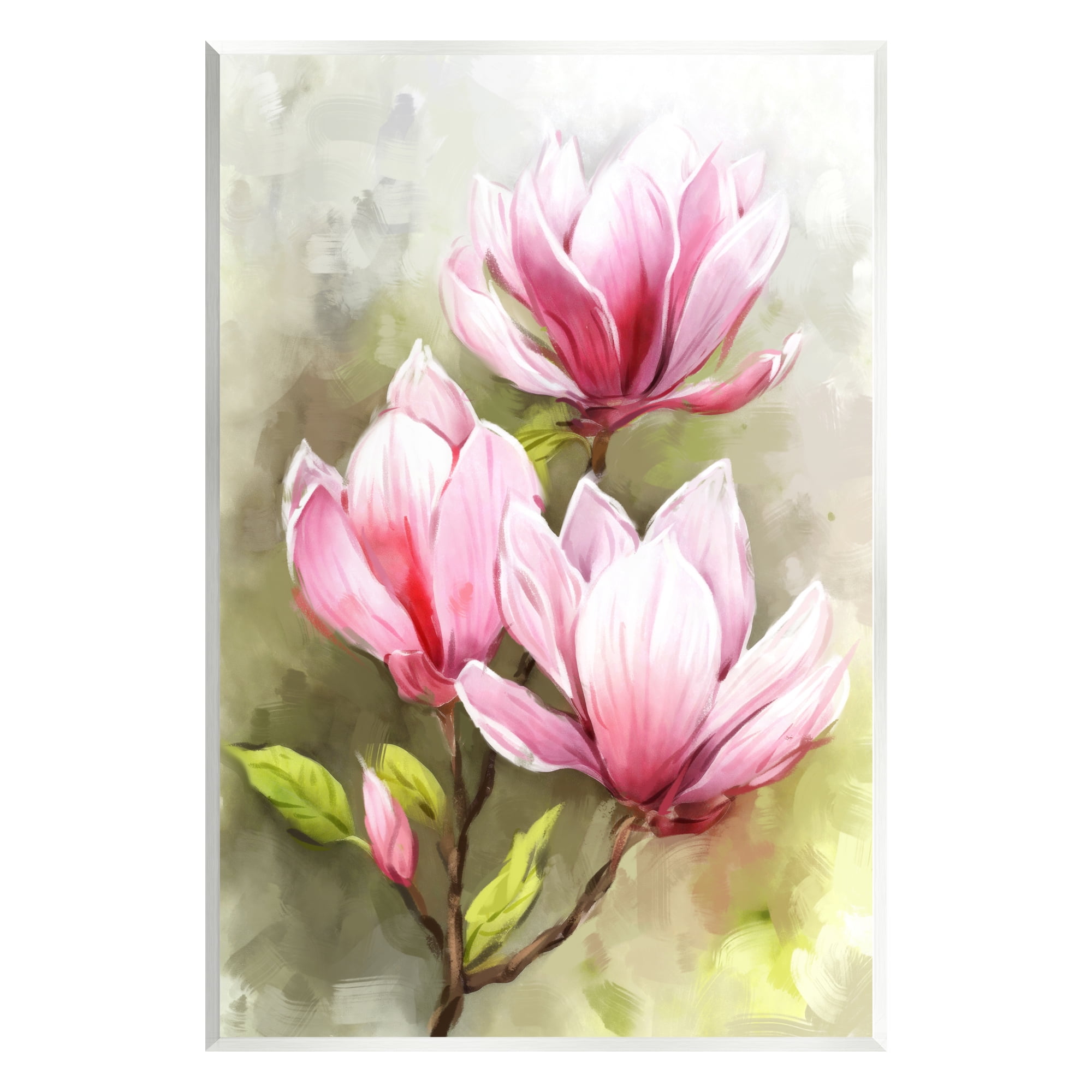 Stupell Industries Blooming Pink Lilies Botanical & Floral Painting Unframed Art Print Wall Art, 13 x 19