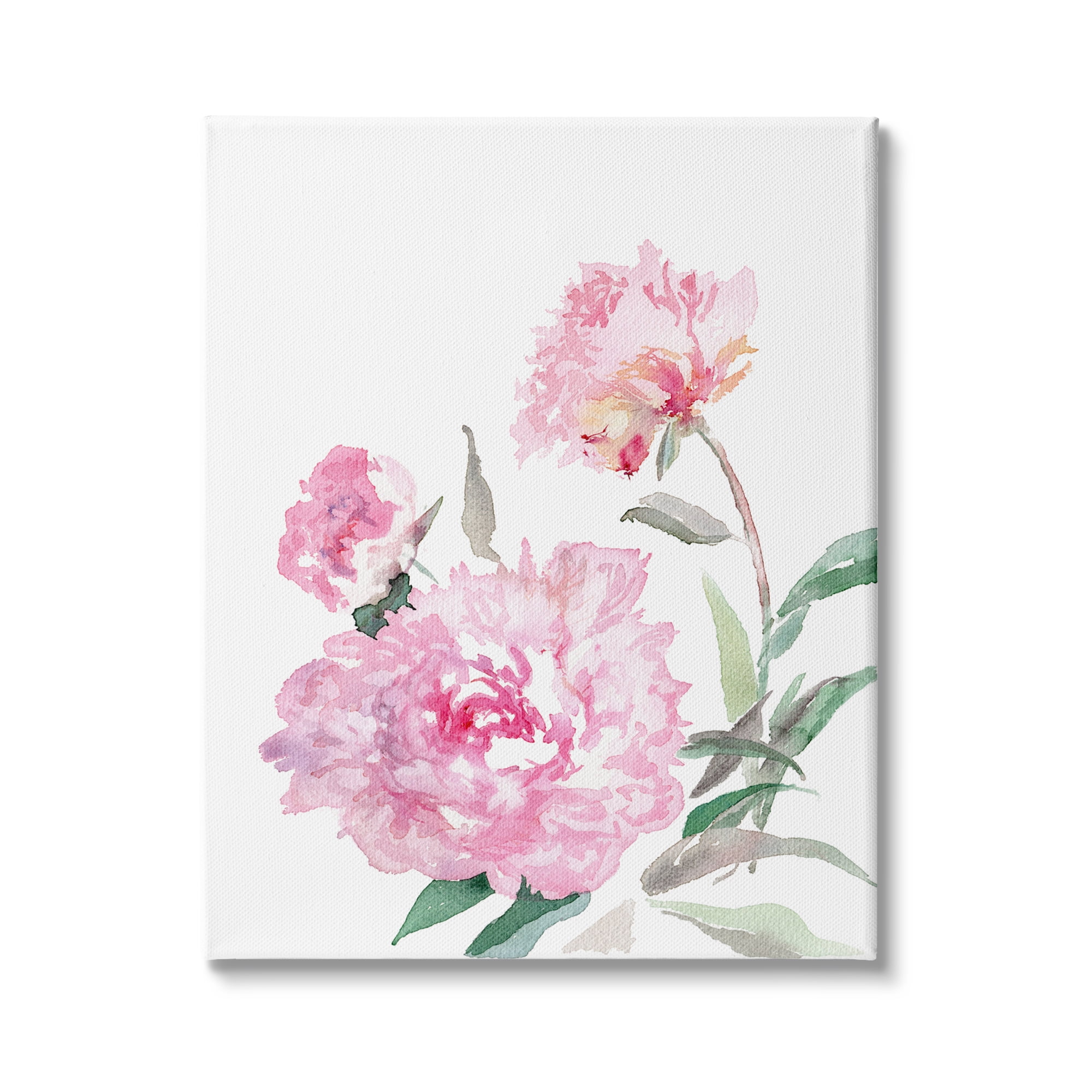 Stupell Industries Blooming Pink Peonies Abstract Floral Watercolor Painting, 30 x 40, Design by Verbrugge Watercolor