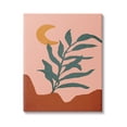 thumbnail image 1 of Stupell Industries Blooming Plant Leaf Pleasant Desert Crescent Moon Graphic Art Gallery Wrapped Canvas Print Wall Art, Design by JJ Design House LLC, 1 of 7