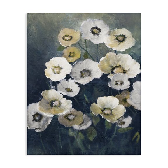 Stupell Industries Blooming Poppy Flowers Floral Painting Wrapped Canvas Canvas Art Print Wall Art, 24 x 30