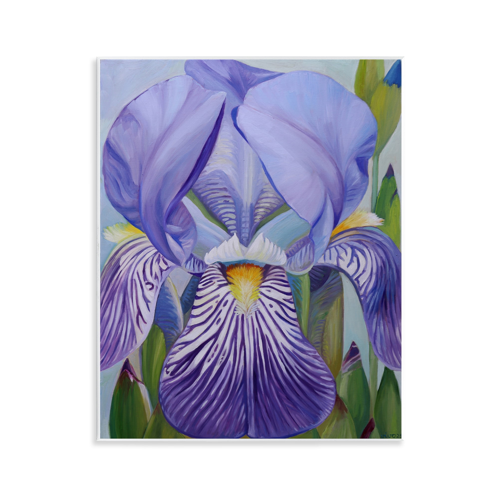 Stupell Industries Blooming Purple Iris Petals Wall Plaque Art, design by Violeta Vollmer