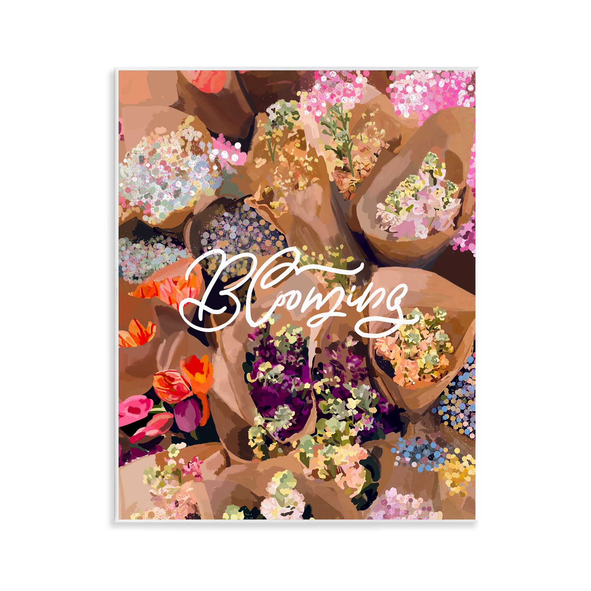 Stupell Industries Blooming Spring Bouquets Wall Plaque Art, design by Amelia Noyes