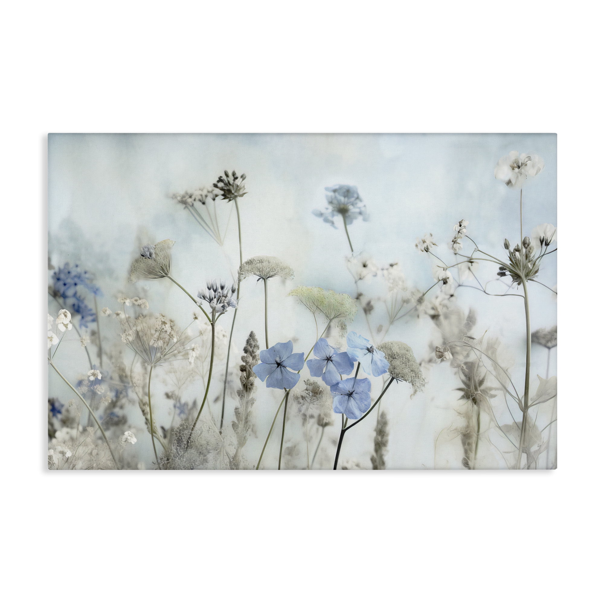 Stupell Industries Blooming Subtle Wildflowers Plants & Flowers Painting Wrapped Canvas Art Print Wall Art, 30 x 20