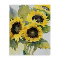 Stupell Industries Blooming Sunflower Bundle Botanical & Floral Painting Gallery Wrapped Canvas Art Print Wall Art, 16 x 20
