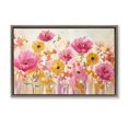 thumbnail image 1 of Stupell Industries Transitional Blooming Whimsy Pink & Yellow Brown Floating Frame Canvas Art, 31 x 21, by Andrea Haase, 1 of 8