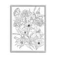 thumbnail image 1 of Stupell Industries Blooming Wildflowers Black White Hibiscus Zinnias Poppies, 11 x 14, Designed by Ziwei Li, 1 of 7