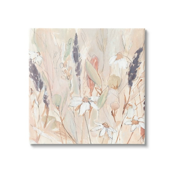 Stupell Industries Blooming Wildflowers Pampas Grass Abstract Meadow Foliage Painting Gallery Wrapped Canvas Print Wall Art, Design by Annie Warren