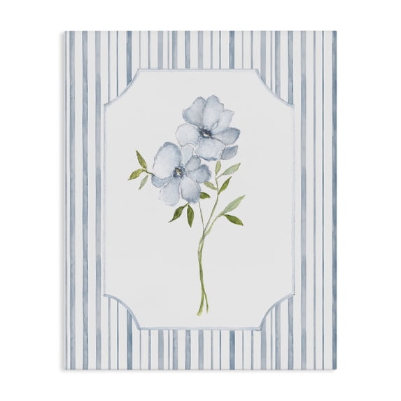 Stupell Industries Cottage Blooms And Stripes Canvas Art, 30 x 40, by Tava Studios