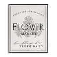 thumbnail image 1 of Stupell Industries Farmhouse Blooms Flower Market Advertisement Vintage Country Floral Black Framed Giclee Art, 11 x 14, by Lil' Rue, 1 of 7
