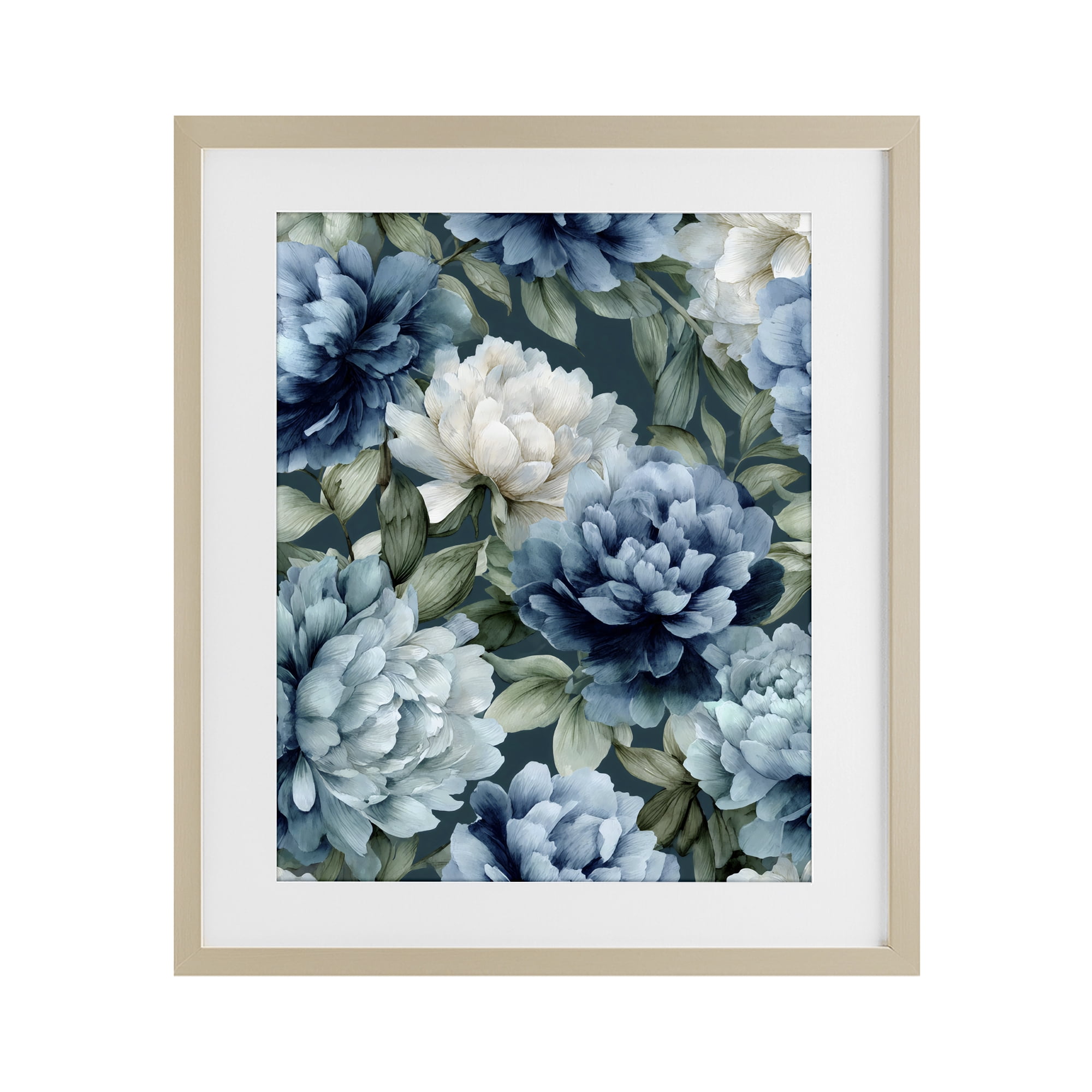 Stupell Industries Blooms On The Vine Birch Framed Print Under Glass, design by Franklyn Gregory