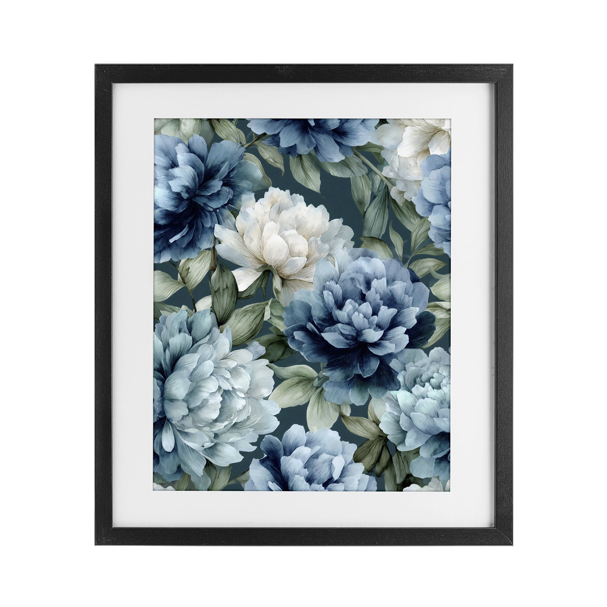 Stupell Industries Blooms On The Vine Black Framed Print Under Glass, design by Franklyn Gregory