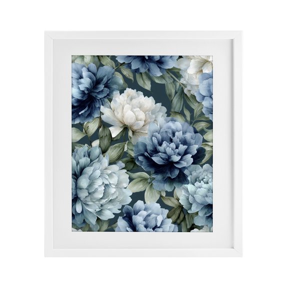 Stupell Industries French Country Blooms On The Vine White Framed Print Under Glass, 17 x 21, by Franklyn Gregory