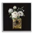 thumbnail image 1 of Stupell Industries Blooms in Patterned Bottle Botanical & Floral Painting Gray Framed Art Print Wall Art, 17 x 17, 1 of 9