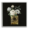 thumbnail image 1 of Stupell Industries Blooms in Patterned Bottle Botanical & Floral Painting Gray Framed Art Print Wall Art, 24 x 24, 1 of 9