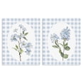thumbnail image 1 of Stupell Industries Shabby Chic Blooms on Blue Checkered 2pc Canvas Art Set, 24 x 30 each, by Lanie Loreth, 1 of 7