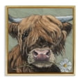 thumbnail image 1 of Stupell Industries Farmhouse Blossom Babe Cattle Gold Floating Frame Canvas Art, 25 x 25, by Sara G. Designs, 1 of 8