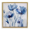 thumbnail image 1 of Stupell Industries Contemporary Blue Abstract Blooms Gold Floating Frame Canvas Art, 18 x 18, by Sasha, 1 of 8