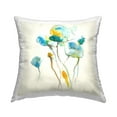 thumbnail image 1 of Stupell Industries Blue Abstract Flower Sprigs Square Decorative Printed Throw Pillow, 18 x 18, 1 of 6