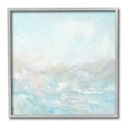 thumbnail image 1 of Stupell Industries Blue Abstract Waves Abstract Painting Gray Framed Art Print Wall Art, 17 x 17, 1 of 9