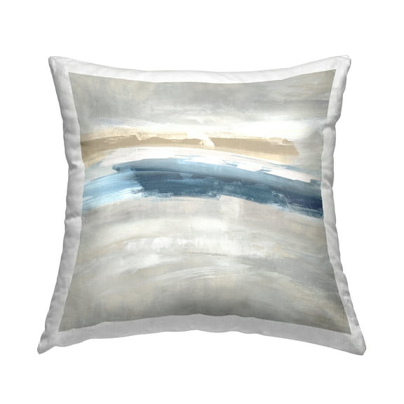 Stupell Industries Blue Accent Abstract Composition Printed Throw Pillow Design by Jake Messina