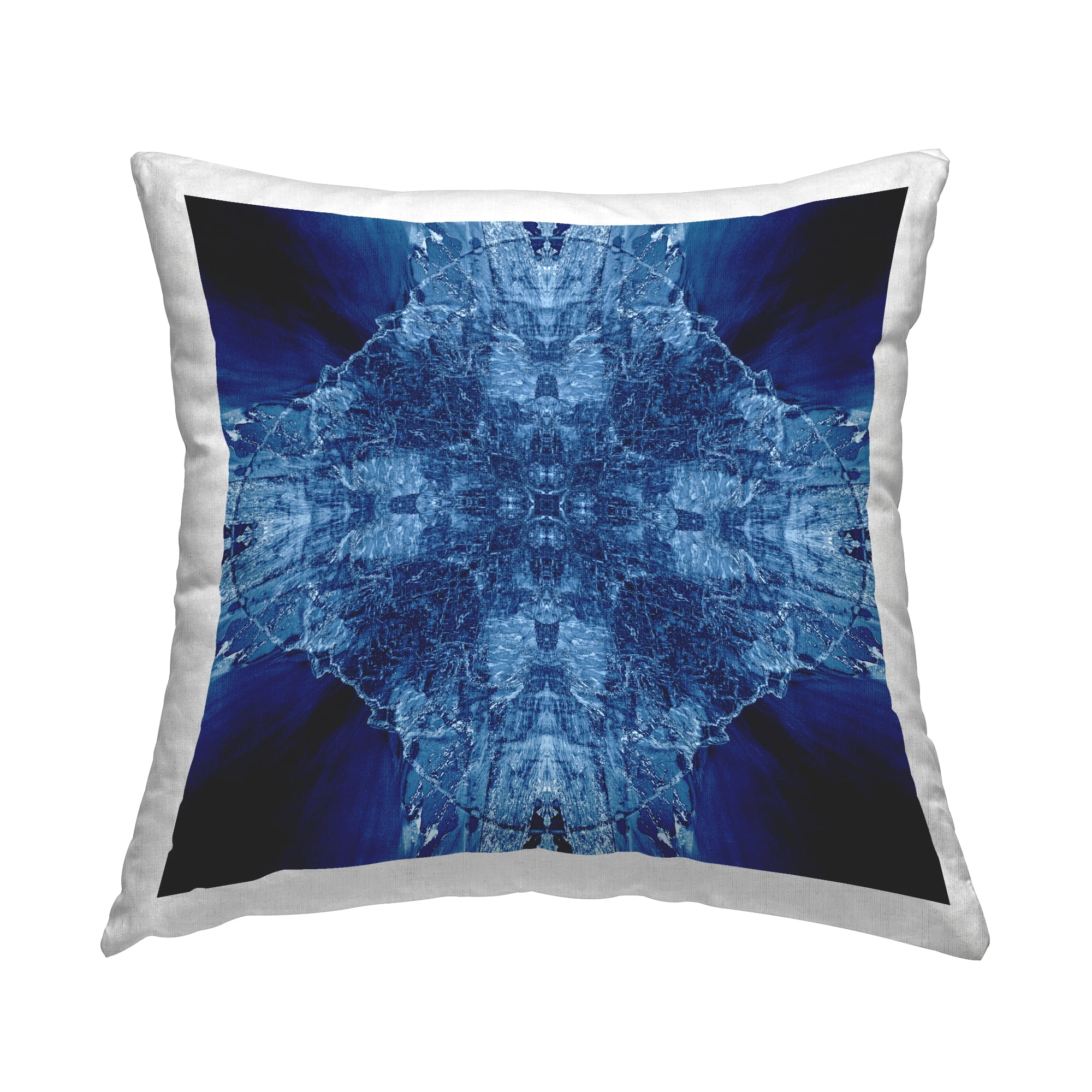 Stupell Industries Blue Balanced Tie Dye Decorative Printed Throw Pillow Design by El Perkin.