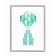 thumbnail image 1 of Stupell Industries Blue Balloons And Presents Watercolor Design Framed Wall Art by Amanda Greenwood, 1 of 6