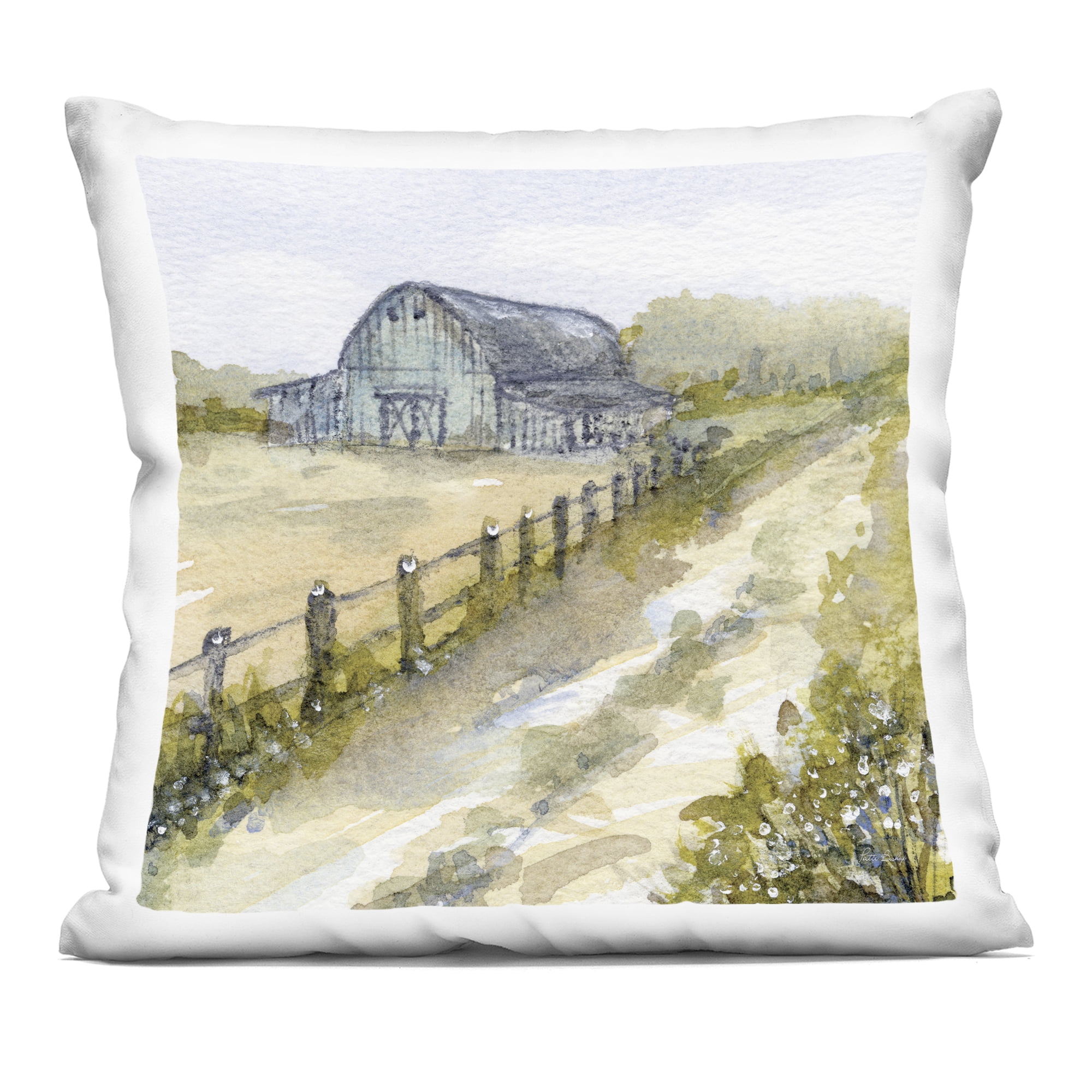 Stupell Industries Blue Barn Lane Decorative Printed Throw Pillow, design by Patti Bishop
