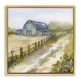 thumbnail image 1 of Stupell Industries Rustic Lodge Blue Barn Lane Gold Floating Frame Canvas Art, 25 x 25, by Patti Bishop, 1 of 8