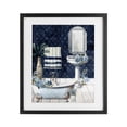 thumbnail image 1 of Stupell Industries Shabby Chic Blue Bath Floral Scene Black Framed Print Under Glass, 13 x 16, by Kim Allen, 1 of 7