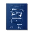 thumbnail image 1 of Stupell Industries Blue Bathtub Patent Blueprint Graphic Art Gallery Wrapped Canvas Print Wall Art, Design by Karl Hronek, 1 of 7