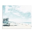 thumbnail image 1 of Stupell Industries Rustic Lodge Blue Beach Station Canvas Art, 20 x 16, by Kim Curinga, 1 of 8