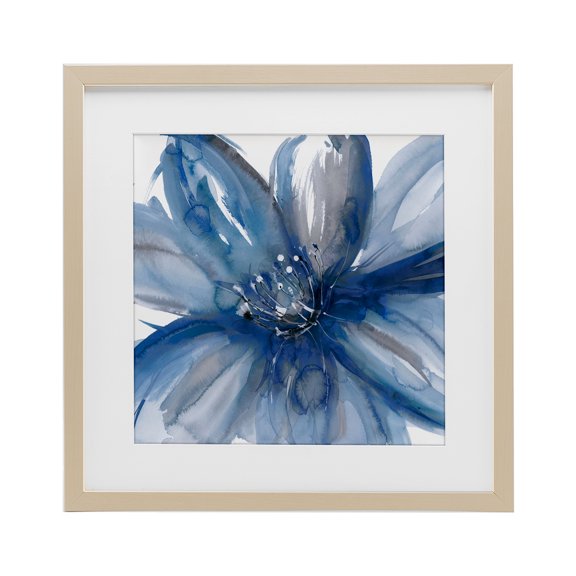 Stupell Industries Blue Beauty Blossom Birch Framed Print Under Glass design by Rebecca Meyers, 13 x 13